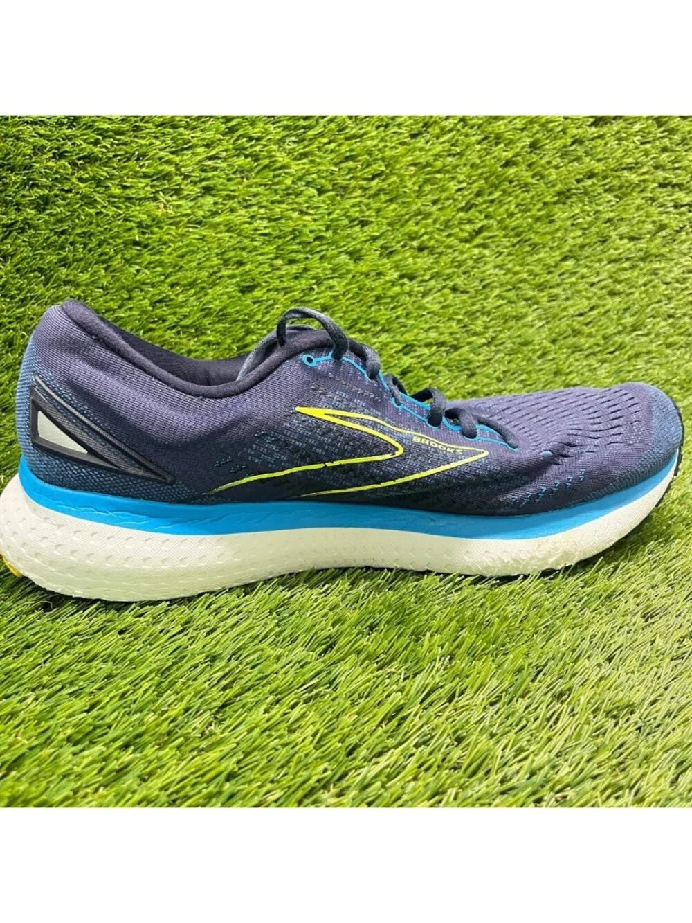 Brooks Glycerin 19 Mens Size 13EE Blue Athletic Running Walking Shoes Sneakers